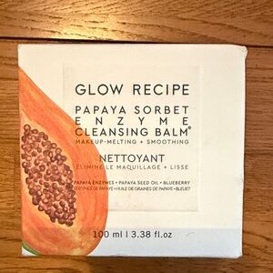 Glow Recipe Papaya Sorbet Enzyme Cleansing Balm - White and Orange
